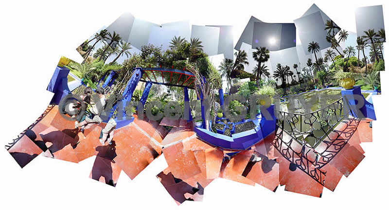 Photographe artistique. Photos panoramiques et panographiques de Marrakeck au Maroc